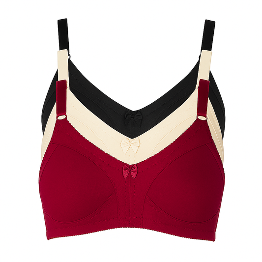 Comfy - ( pack of 3 ) Black/Skin/Red